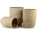 Mondex Since 1986 NEVA BEIGE 3 keraamilise katte komplekt 39x39x46cm 31.5x31.5x42.5cm 25.5x25.5x39cm