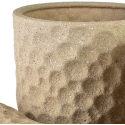 Mondex Since 1986 NEVA BEIGE 3 keramikas pārvalku komplekts 39x39x46cm 31.5x31.5x42.5cm 25.5x25.5x39cm