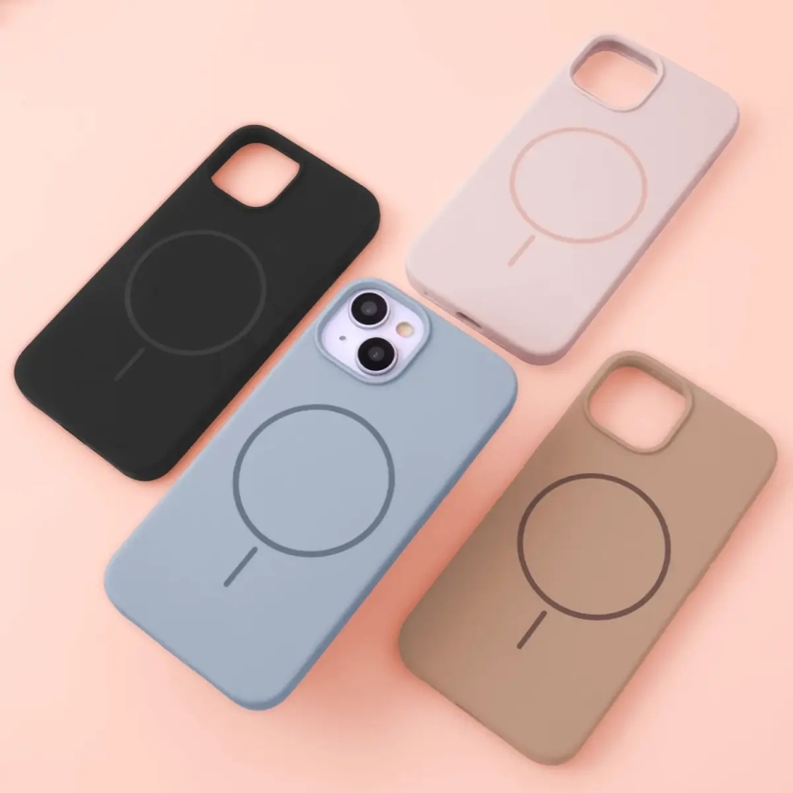 Silicone Thin Mag чехол с поддержкой MagSafe для телефона iPhone 12 | iPhone 12 Pro синий – 5