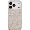 Чехол Guess 4G Double Card Triangle для iPhone 18 Pro Max / 17 Pro Max, розовый Чехол Guess 4G Double Card Triangle для iPhone 18 Pro Max / 17 Pro Max, розовый