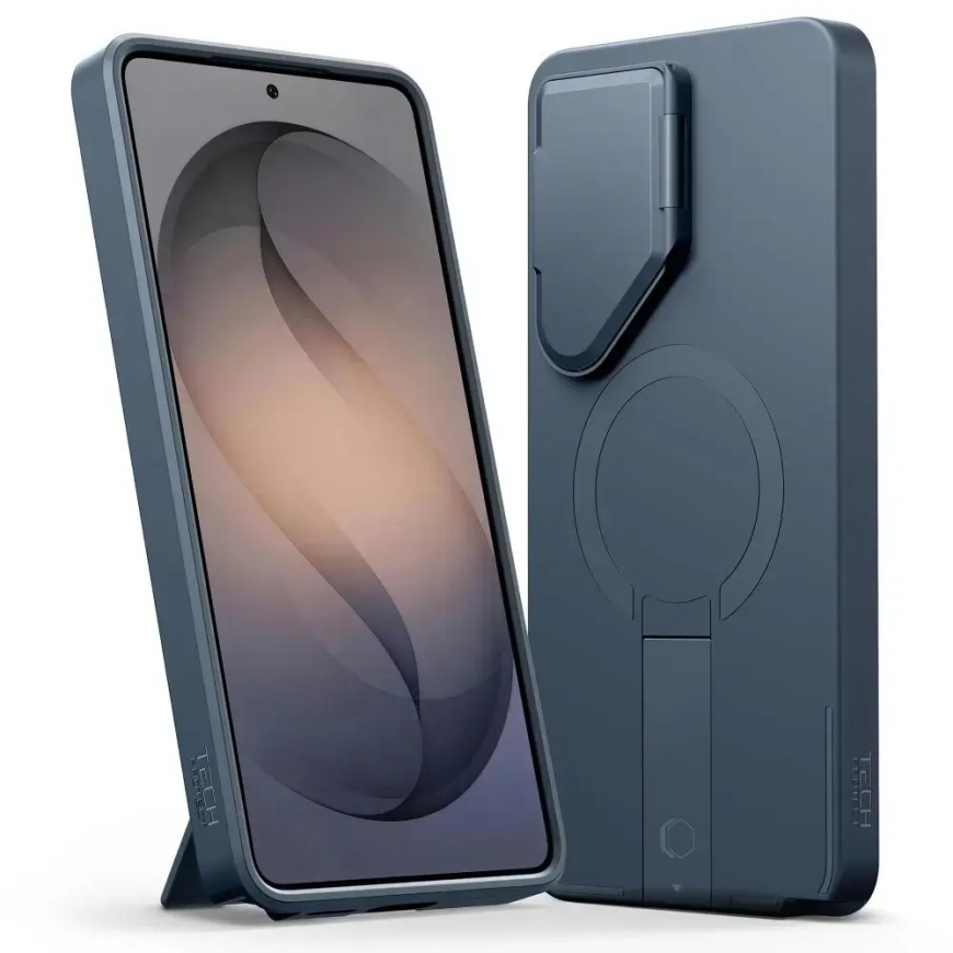TECH-PROTECT Kevlar Aura telefono dėklas su MagSafe palaikymu Samsung Galaxy S26 Ultra (S948) mėlynas – 2