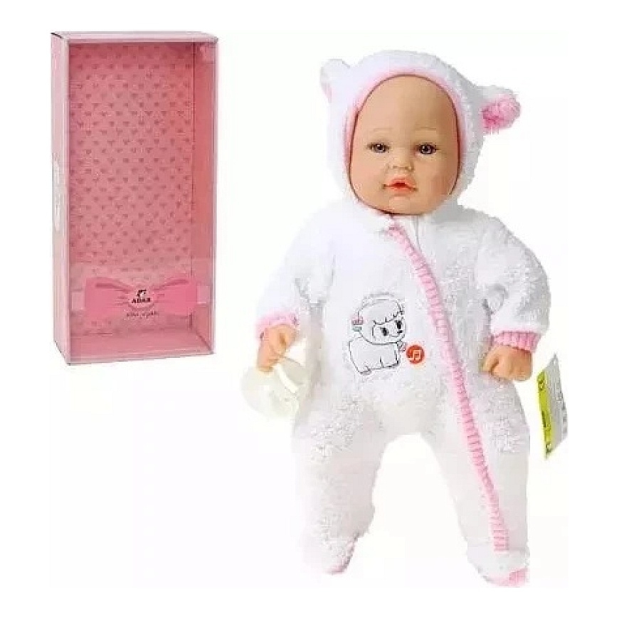 Adar Baby lelle kombinezonā 40cm ar skaņas kastīti Adar