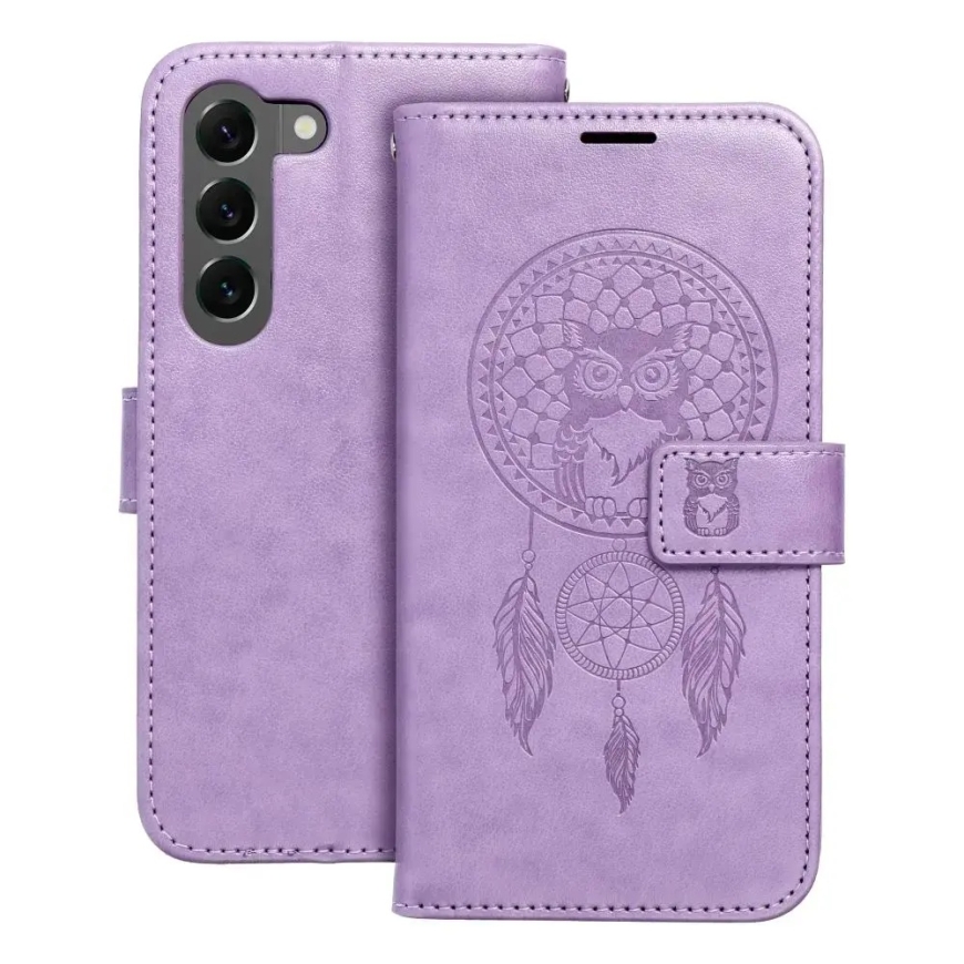 MEZZO dreamcatcher чехол-книжка для телефона Samsung Galaxy S23 (S911) фиолетовый