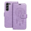 MEZZO dreamcatcher grāmatveida maciņš telefonam Samsung Galaxy S23 (S911) violets MEZZO dreamcatcher grāmatveida maciņš telefonam Samsung Galaxy S23 (S911) violets