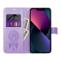 MEZZO dreamcatcher book type phone case for Samsung Galaxy S23 (S911) purple MEZZO dreamcatcher book type phone case for Samsung Galaxy S23 (S911) purple