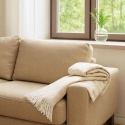 Home Styling Collection Jacquard Blanket with Fringes MYK, 130 x 160 cm Home Styling Collection Jacquard Blanket with Fringes MYK, 130 x 160 cm