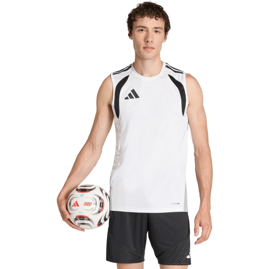 Vyriški marškinėliai adidas Tiro 26 Competition Sleeveless Jersey balta KA7614 (S)