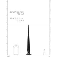 Ouch By Shots Ouch! Ass Spike Dildo - 34 cm - Juodas