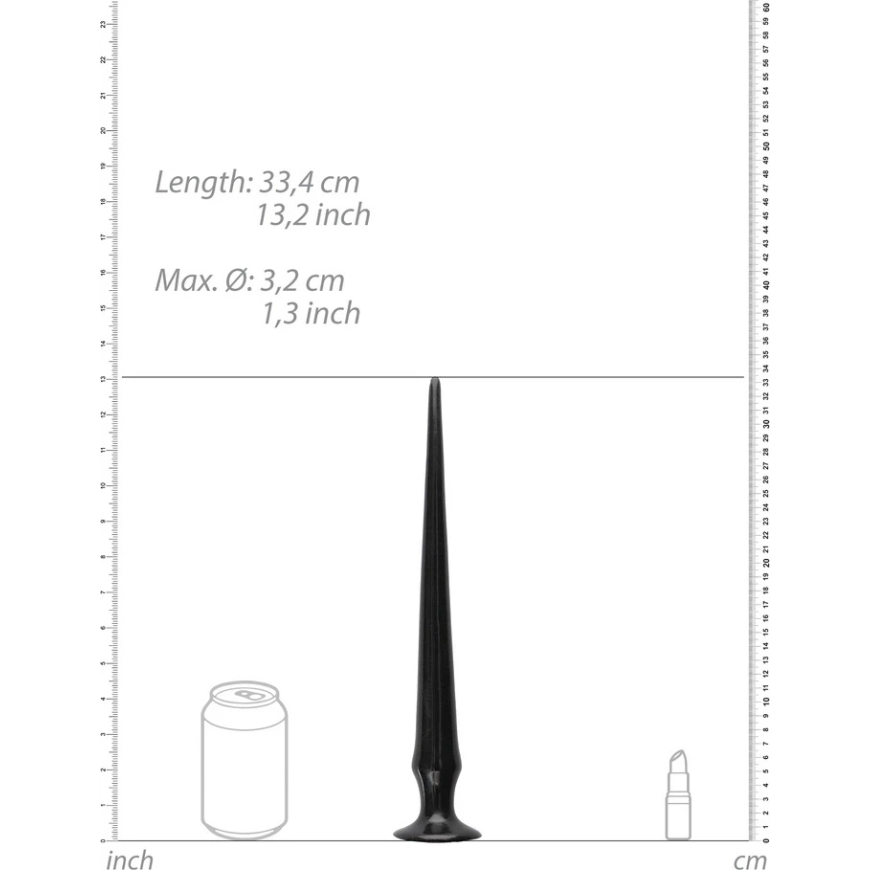 Ouch By Shots Ouch! Ass Spike Dildo - 34 cm - Black