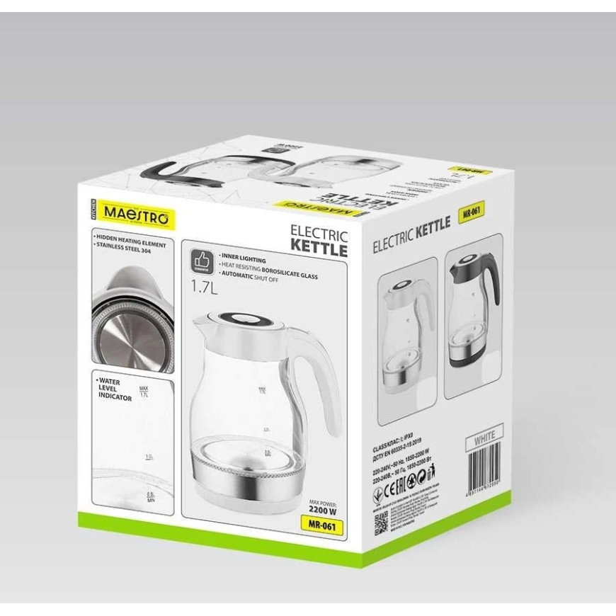 MAESTRO MR-061 Elektriskais Kettle (MR-061-Melns) Melns – 2
