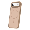 Frame Thin Mag telefono dėklas su MagSafe palaikymu iPhone 17 Air rudas