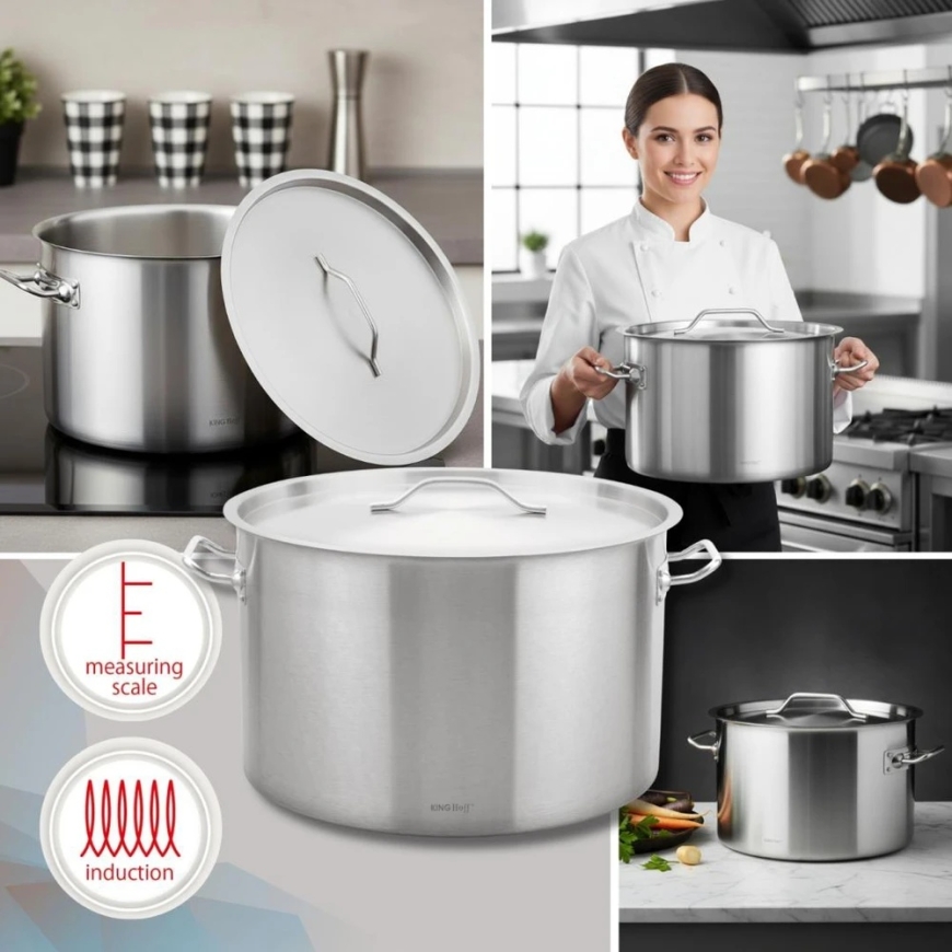 King Hoff Gastro Pot, stainless steel, diameter 50cm, 58l, kinghoff, kh-2028 – 4