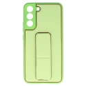 TEL PROTECT Oda prabangus stovėjimo dėklas Samsung Galaxy S22 Plus Mint TEL PROTECT Oda prabangus stovėjimo dėklas Samsung Galaxy S22 Plus Mint