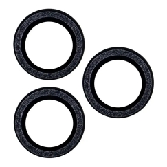 Prillõksude komplekt iPhone 12 mini 5,4" musta sädelusega (2 tk)