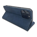 Smart Suede knyginio tipo telefono dėklas Samsung Galaxy A27 5G (A276) mėlynas