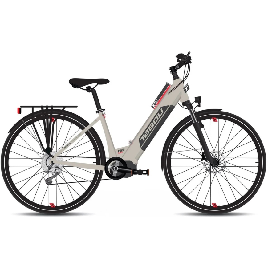 Tabou Mono UP 1.0 Electric Bike Gray-Red 16" (Size: 16")