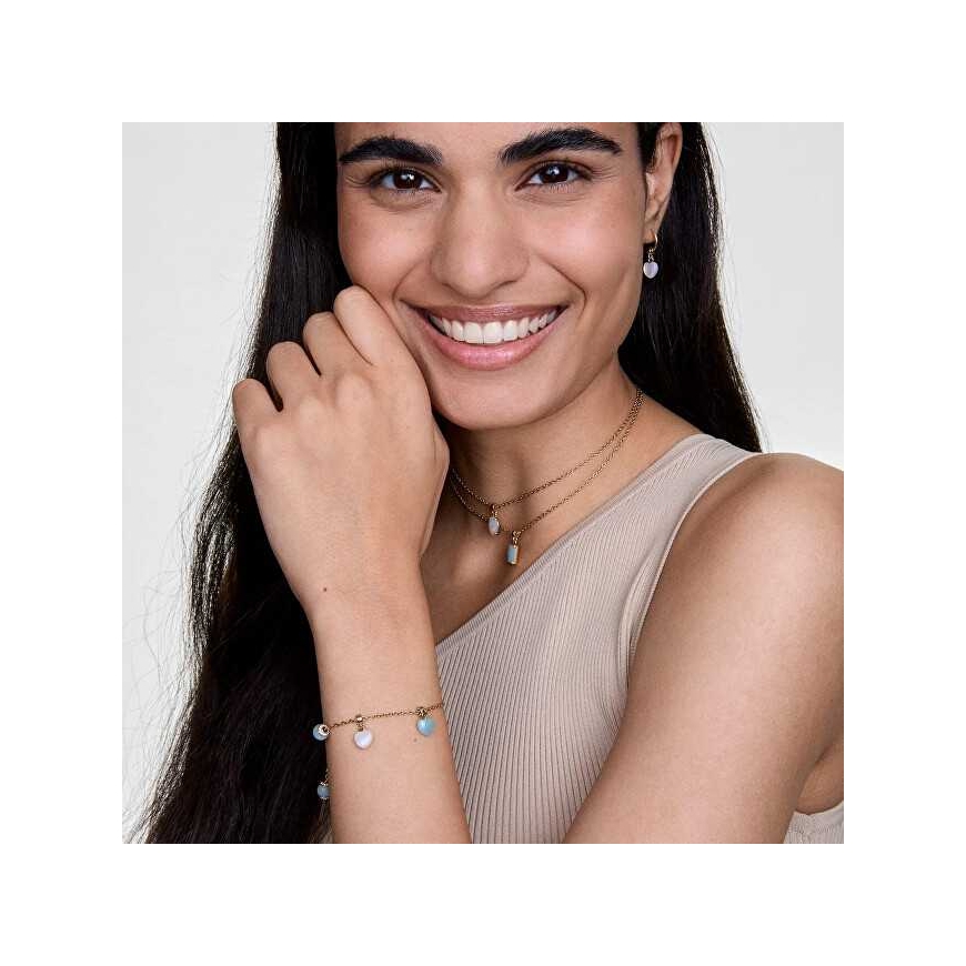 Daniel Wellington Charming Gold-Plated Pendant with Amazonite "Charms DW00401473"