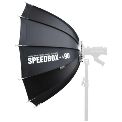 Apšvietimo įranga - SMDV Speedbox A90 Softbox 90cm Double Diffuser Ripstop Nylon