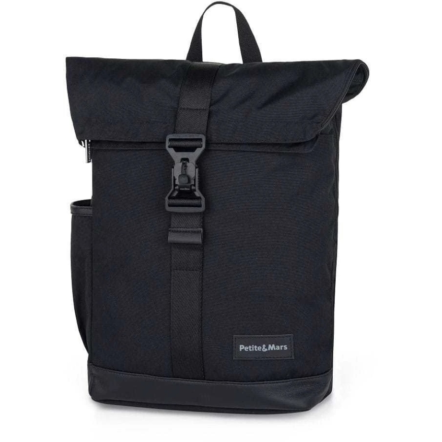 Petite&Mars Jackob - stroller backpack | Absolute black – 2