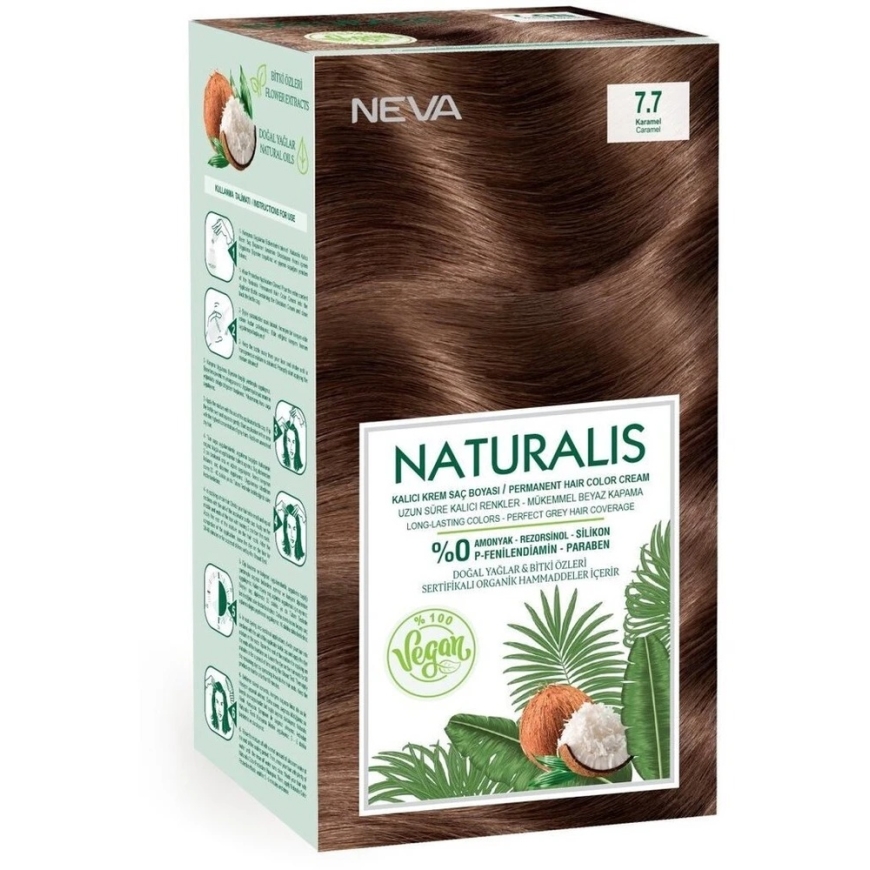 L'Oreal Neva Naturalis Pastāvīgā Matu Krāsa 7.7 Karameles, 150 ml – 2