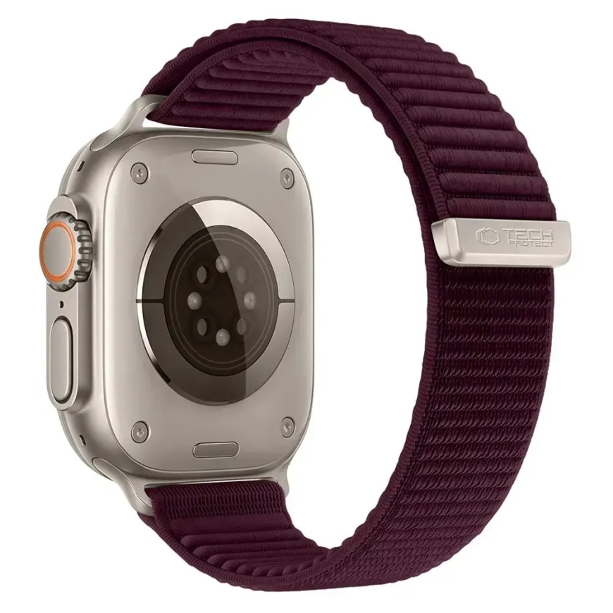 TECH-PROTECT NYLONLOOP APPLE WATCH 8 / 9 / 10 / 11 / 12 / SE (40 / 41 / 42 MM) DEEP BURGUNDY – 2