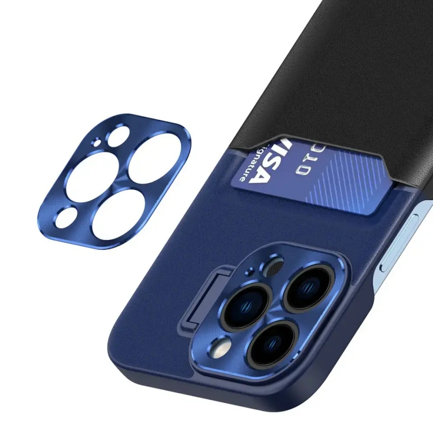 Leather Stand book type phone case with stand for Samsung Galaxy S23+ (S916) blue – 5