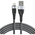 USB Kaabel - everActive CBB-1MG Micro USB 1,0m 2,4A 480 Mbps Must