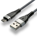USB Laidas - everActive CBB-1MG Micro USB 1.0m 2.4A 480 Mbps Nėriniai Juodas USB Laidas - everActive CBB-1MG Micro USB 1.0m 2.4A 480 Mbps Nėriniai Juodas