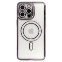 Bling Magsafe dėklas Xiaomi Redmi Note 15 Pro 4G purpurinis Bling Magsafe dėklas Xiaomi Redmi Note 15 Pro 4G purpurinis