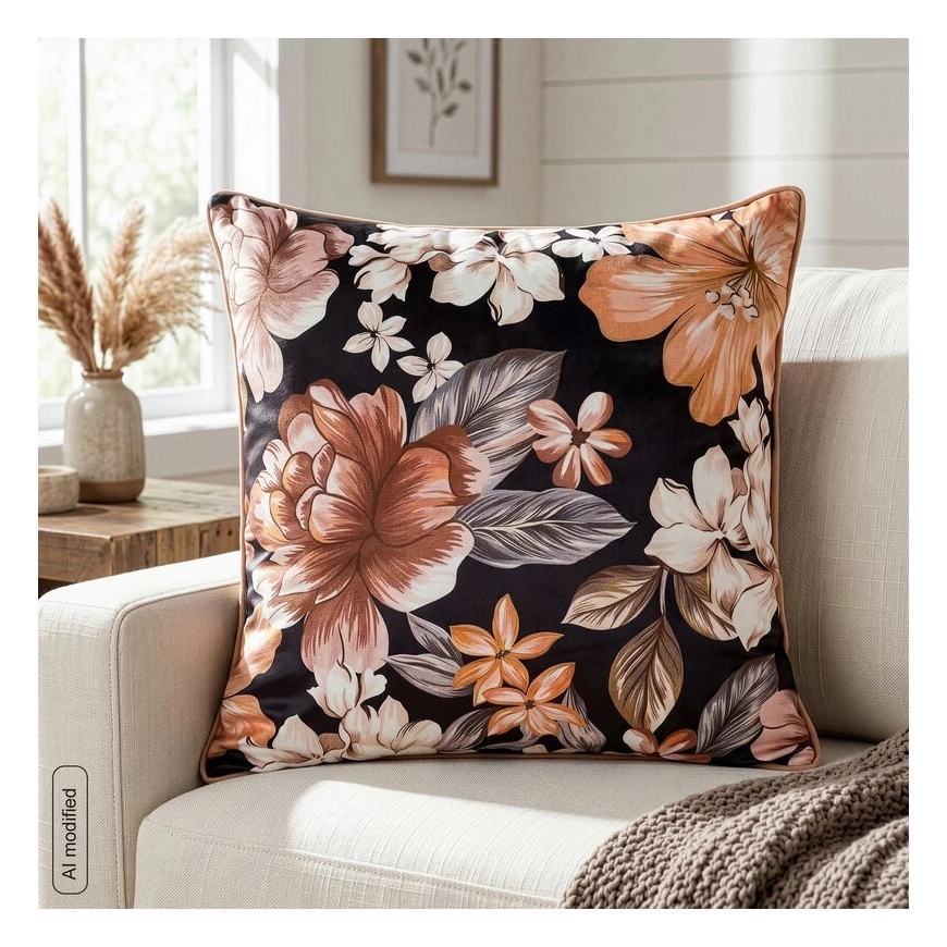 Eurofirany CHP/FLOWERS6 45X45 MUSTA + KANELI – 4