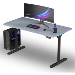ULTRADESK QUEST spēļu galds, 140x70cm, 72-120cm, melns-bumbulis