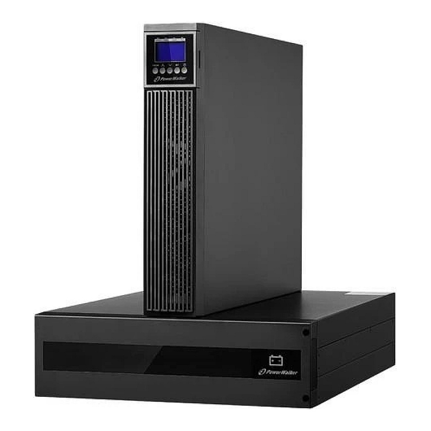 Power Walker POWERWALKER UPS rack-mountable VFI 10000 RTG PF1 On-Line 10000VA 2x IEC C13 väljunditega Terminal 5U akuplokk