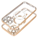 Electro Mag telefono dėklas su MagSafe palaikymu iPhone 13 Pro Max auksinis Electro Mag telefono dėklas su MagSafe palaikymu iPhone 13 Pro Max auksinis