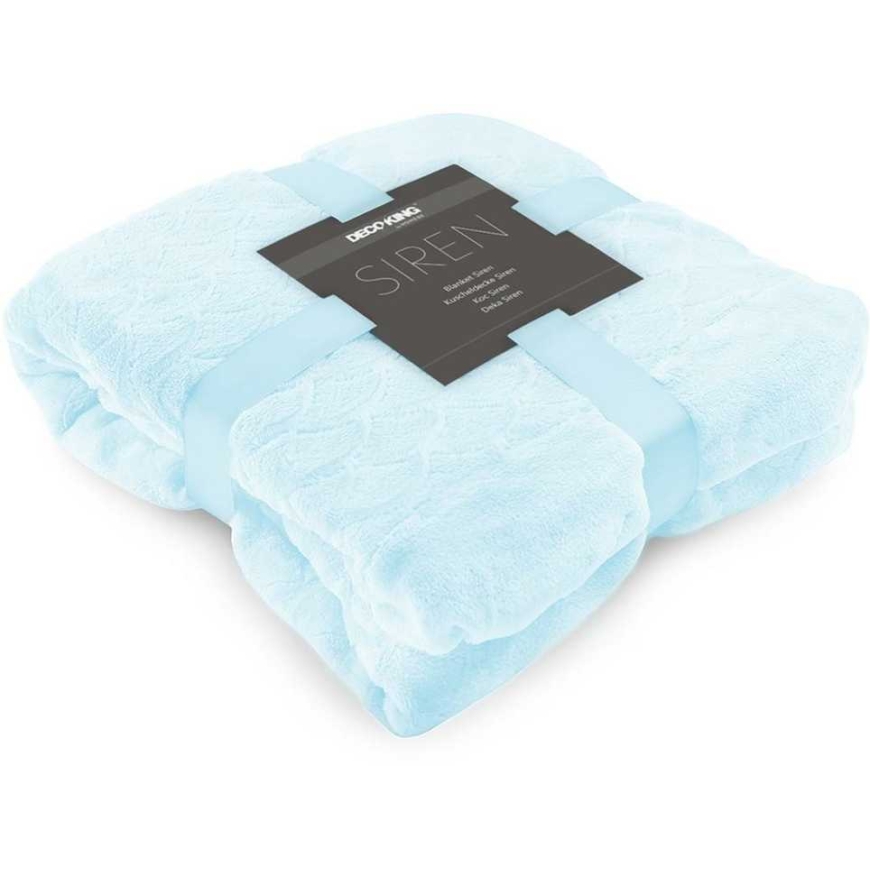 DecoKing Siren Throw Blanket 140 cm, color: pastel blue – 3