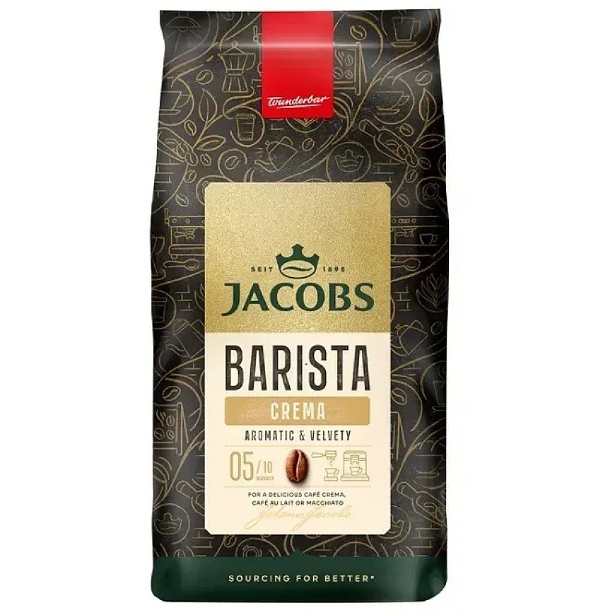 Кофейные зерна JACOBS CREMA, 1кг – 2
