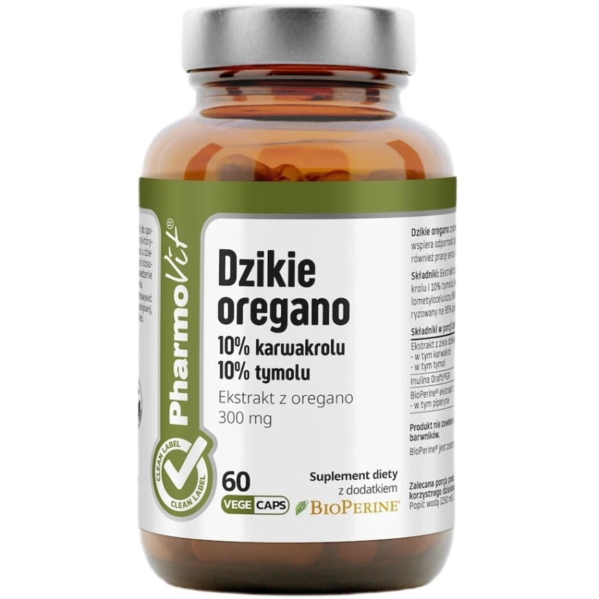 Pharmovit Wild Oregano Dietary Supplement 60 Capsules