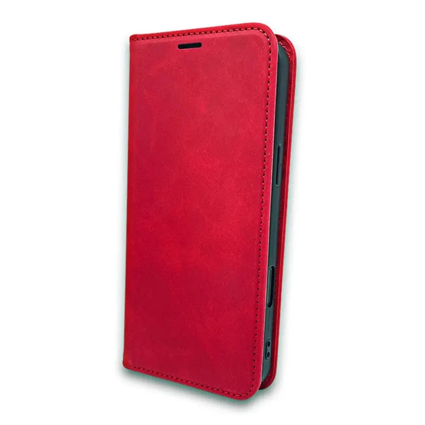 Smart Suede grāmatveida maciņš telefonam iPhone 17 Pro Max | iPhone 18 Pro Max sarkans – 2