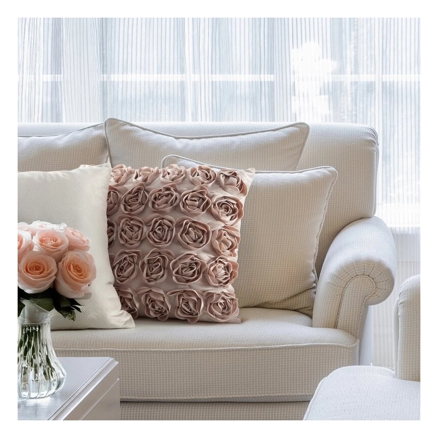 Eurofirany MH/P/ROSES/1/BEIGE 45X45 SAMET – 4