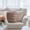 Eurofirany MH/P/ROSES/1/BEIGE 45X45 SAMET