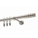 Decastyl VIENAS CROWN MOULDING FI 19 MM CHROMED SATIN 240 CM TECHNO WITH ROLLERS KOWALSKI Decastyl VIENAS CROWN MOULDING FI 19 MM CHROMED SATIN 240 CM TECHNO WITH ROLLERS KOWALSKI