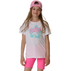 Meiteņu T-krekls 4F F2938 balts 4FJWSS26TTSHF2938 10S (146 cm)