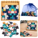 Lean Toys Puupalapeli 14 x 13,5 cm 62 kpl.