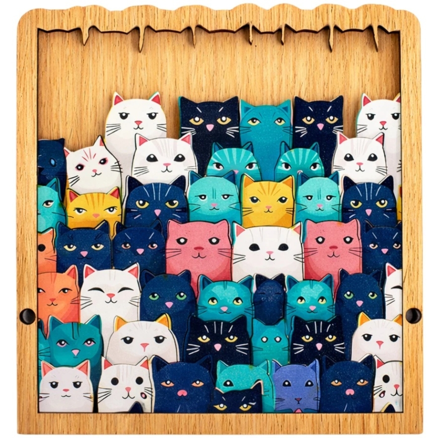 Lean Toys Koka puzle 14 x 13,5 cm 62 gab. – 5