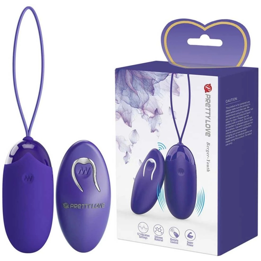 Pretty Love Youth BEAUTIFUL LOVE - BERGER YOUTH STIMULATION EGG REMOTE CONTROL VIOLET