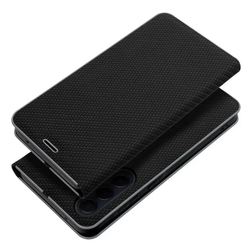 LUNA Book Carbon book type phone case for Samsung Galaxy A13 4G (A135) black