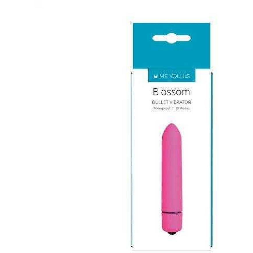 Rozā Vibratoru - Me You Us Blossom 10 Režīmu Bullet Vibrators Rozā