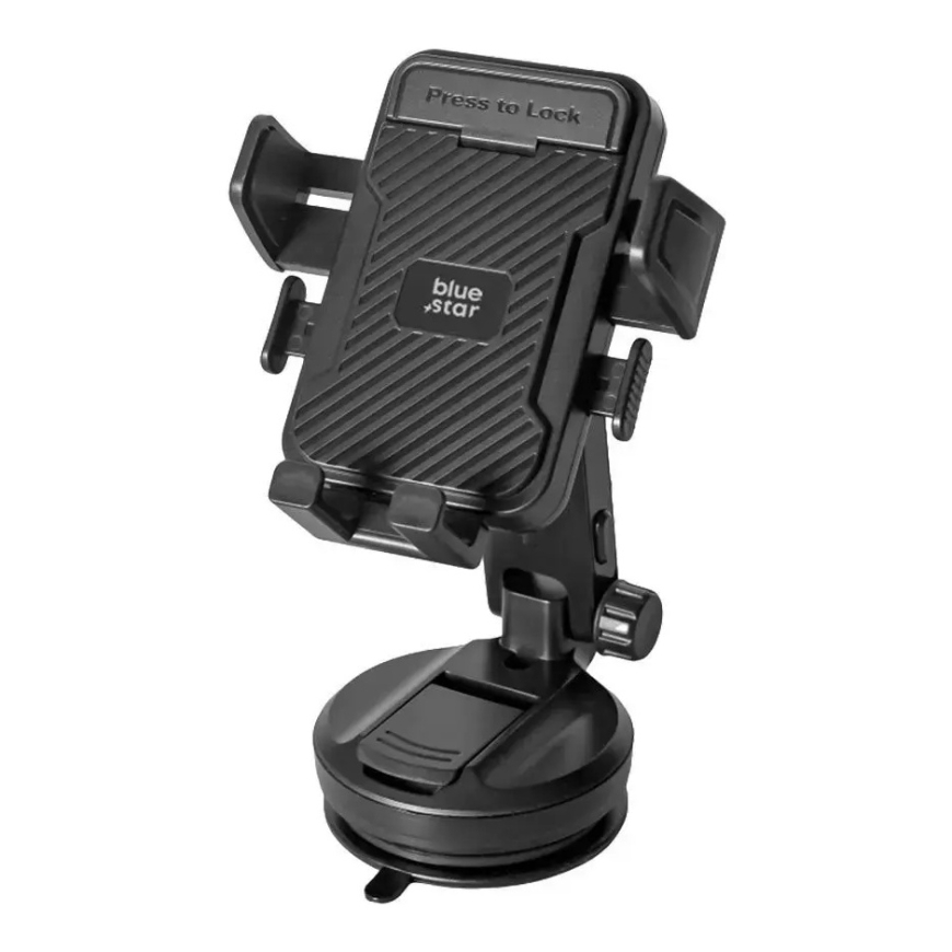 Blue Star Tough Lock automatic car phone holder with suction cup black – 2