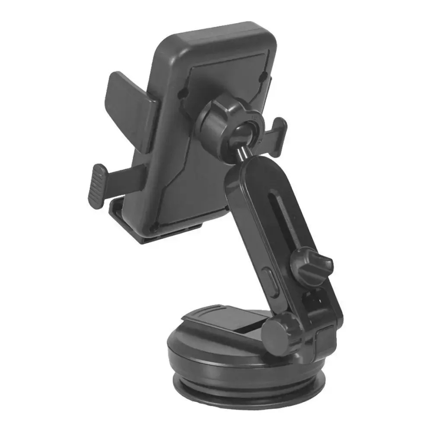 Blue Star Tough Lock automātisks auto telefona turētājs ar piesūcekni melns – 5