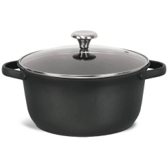 Maestro Katls ar vāku indukcija gāze 28cm 6.8L melns MAESTRO MR-4027-28