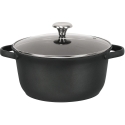 Maestro Pott kaanega induktsioon gaasi 28cm 6.8L must MAESTRO MR-4027-28